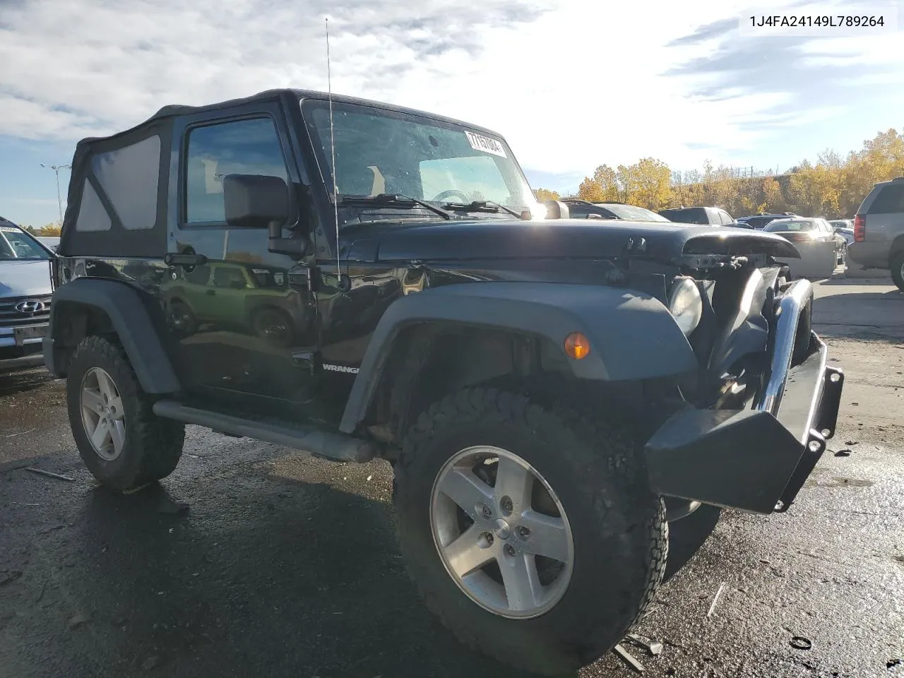 2009 Jeep Wrangler X VIN: 1J4FA24149L789264 Lot: 77157084