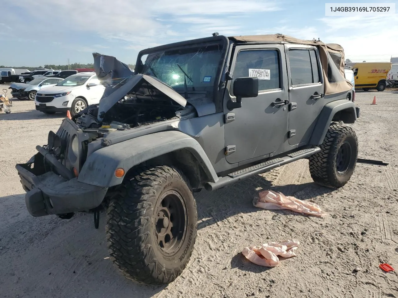 2009 Jeep Wrangler Unlimited X VIN: 1J4GB39169L705297 Lot: 77259174