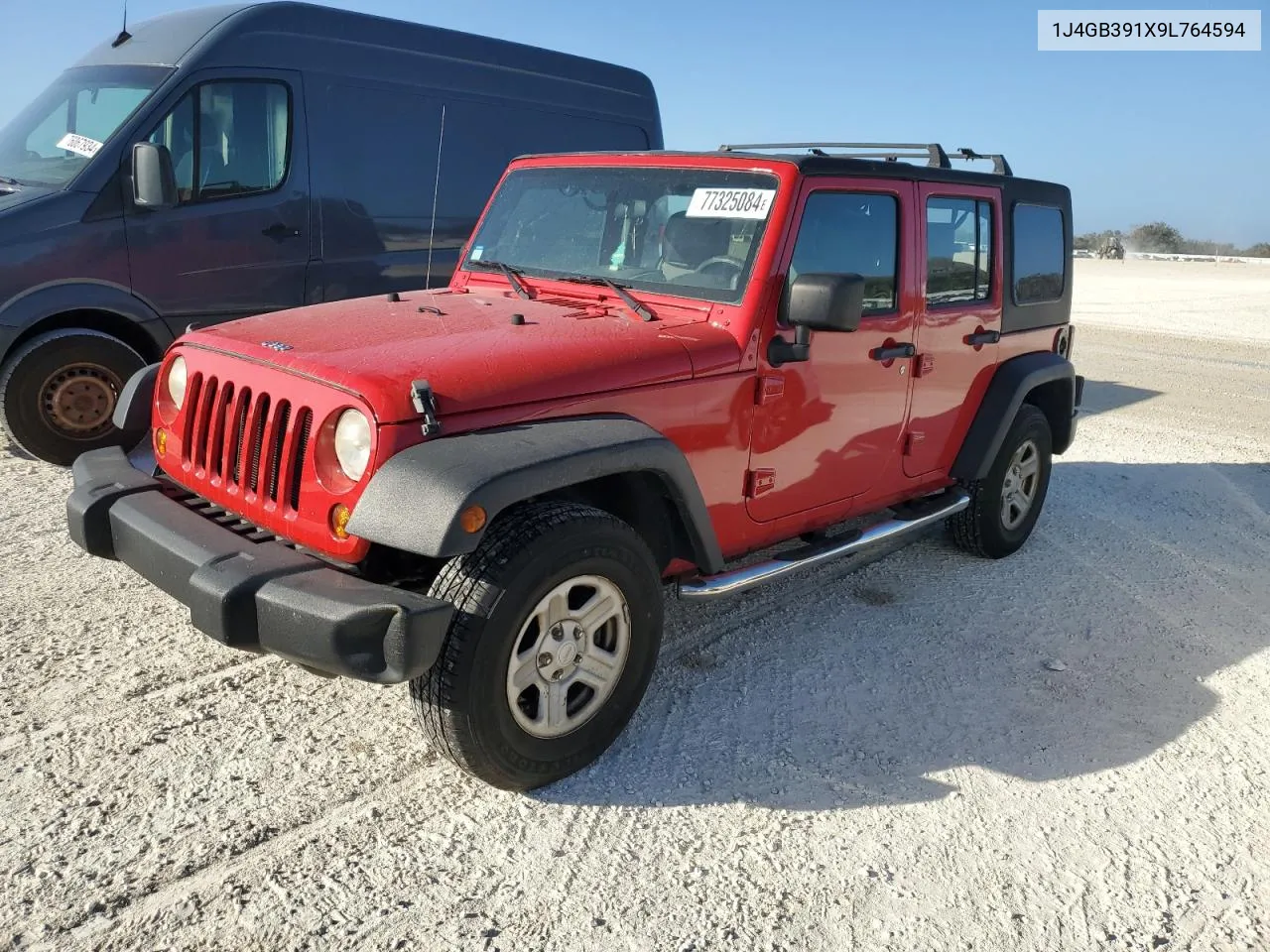 2009 Jeep Wrangler Unlimited X VIN: 1J4GB391X9L764594 Lot: 77325084