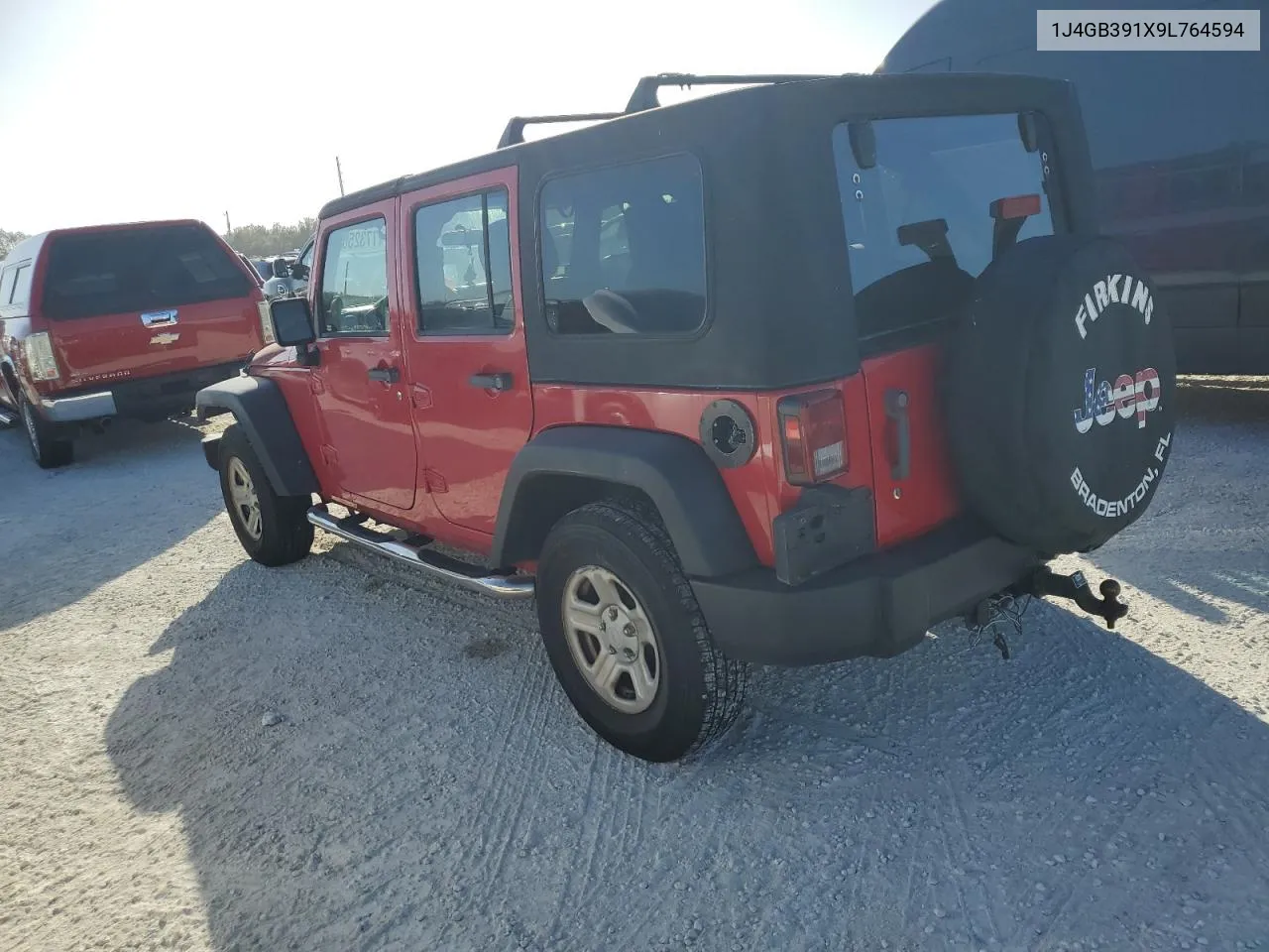 2009 Jeep Wrangler Unlimited X VIN: 1J4GB391X9L764594 Lot: 77325084