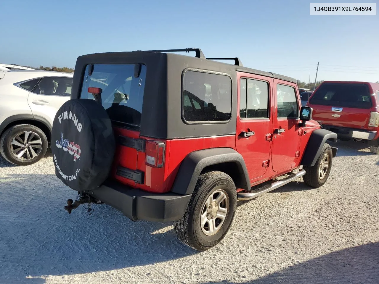 2009 Jeep Wrangler Unlimited X VIN: 1J4GB391X9L764594 Lot: 77325084