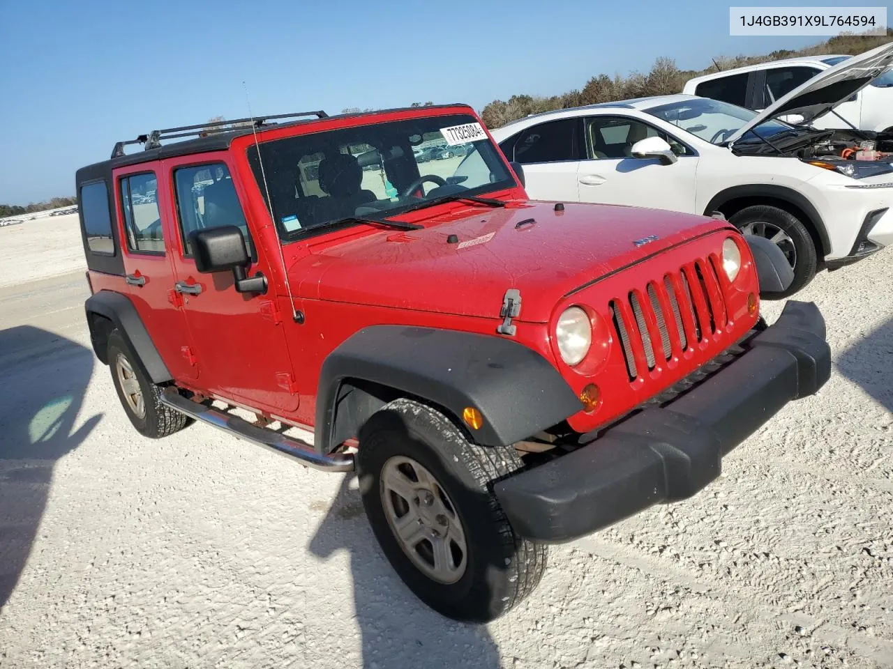 2009 Jeep Wrangler Unlimited X VIN: 1J4GB391X9L764594 Lot: 77325084