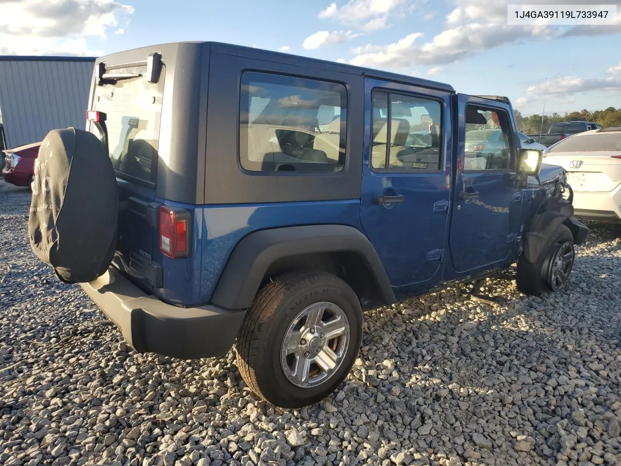 2009 Jeep Wrangler Unlimited X VIN: 1J4GA39119L733947 Lot: 77846284