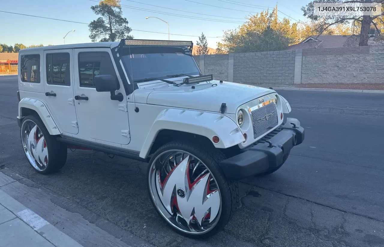 2009 Jeep Wrangler Unlimited X VIN: 1J4GA391X9L753078 Lot: 78227094