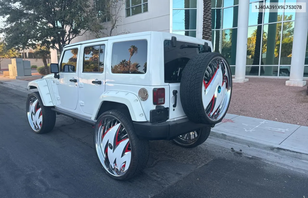 2009 Jeep Wrangler Unlimited X VIN: 1J4GA391X9L753078 Lot: 78227094