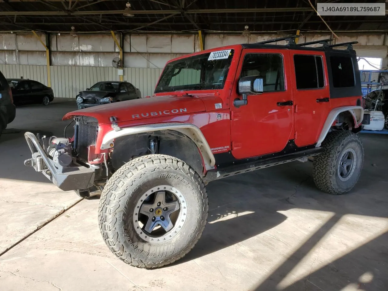 2009 Jeep Wrangler Unlimited Rubicon VIN: 1J4GA69189L759687 Lot: 78233334