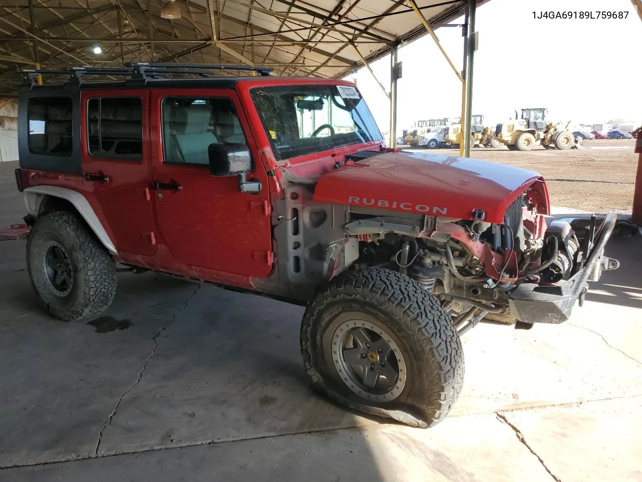 2009 Jeep Wrangler Unlimited Rubicon VIN: 1J4GA69189L759687 Lot: 78233334