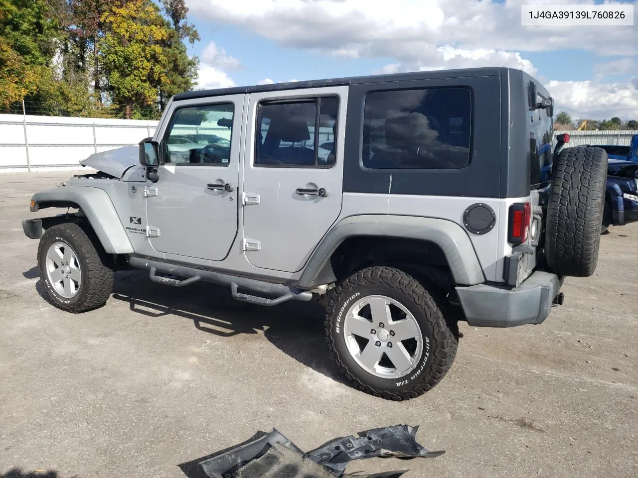 2009 Jeep Wrangler Unlimited X VIN: 1J4GA39139L760826 Lot: 78524824