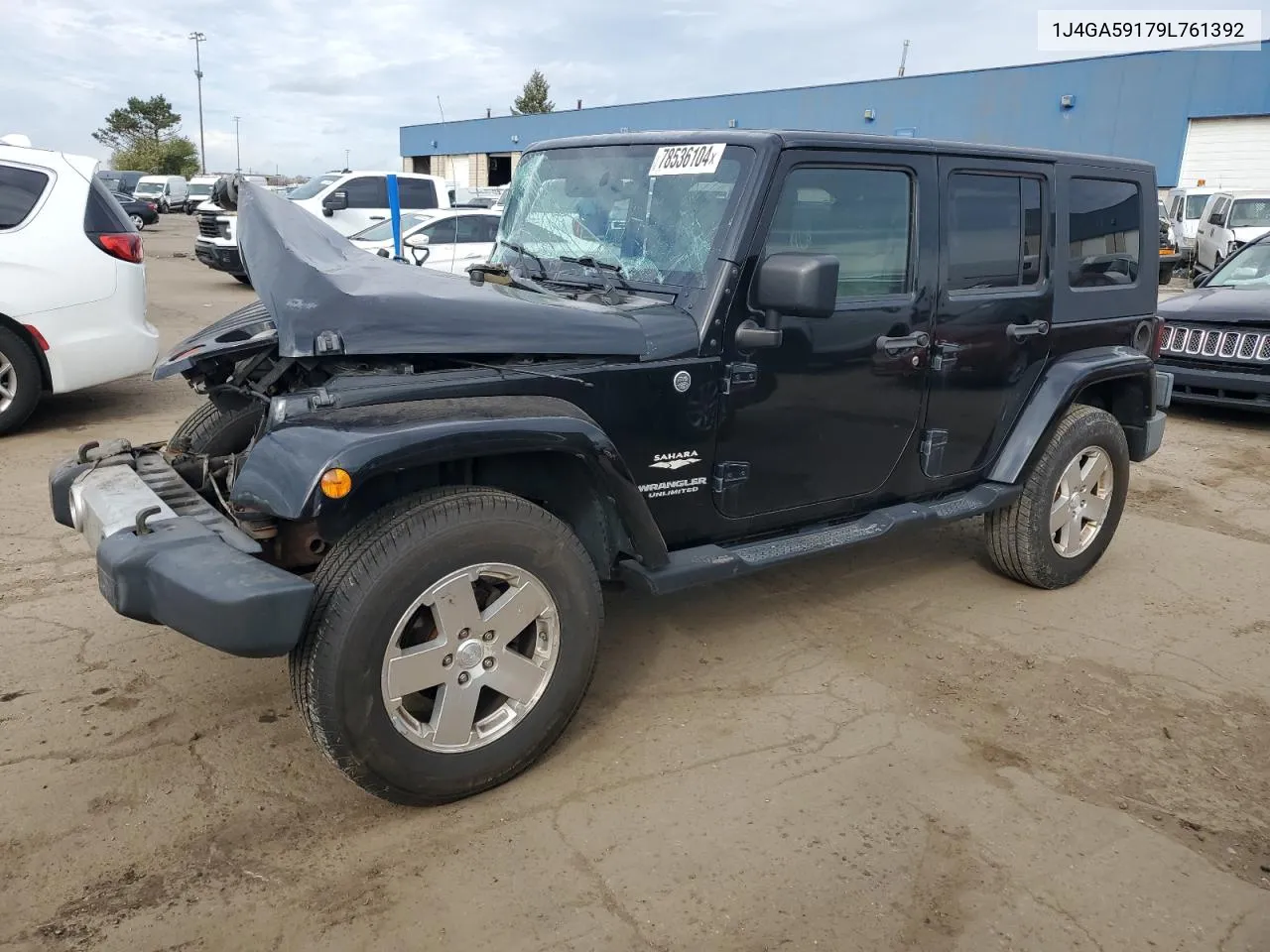 2009 Jeep Wrangler Unlimited Sahara VIN: 1J4GA59179L761392 Lot: 78536104