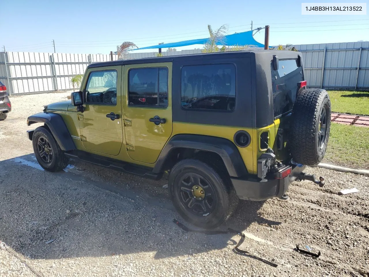 2010 Jeep Wrangler Unlimited Sport VIN: 1J4BB3H13AL213522 Lot: 43753494