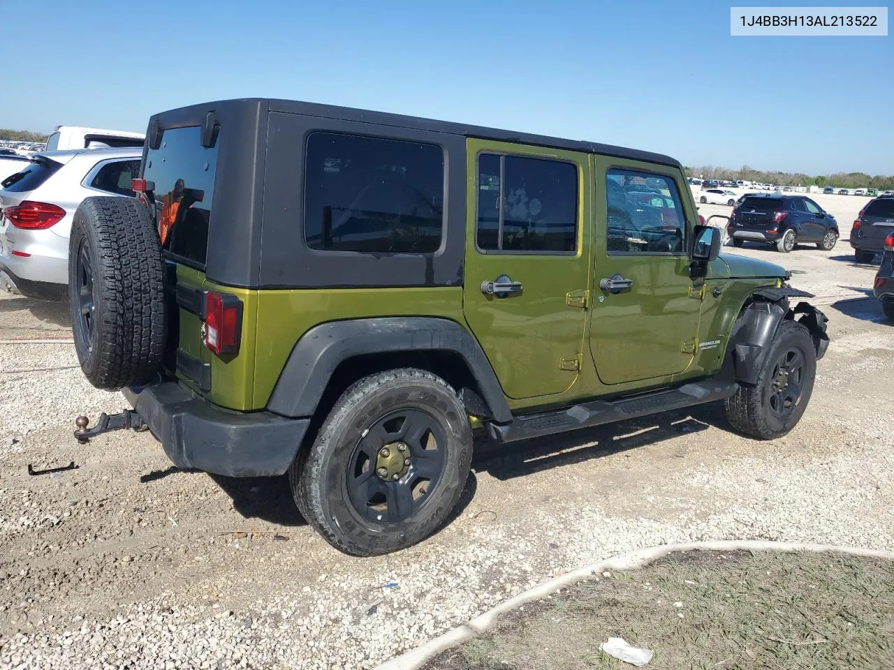 2010 Jeep Wrangler Unlimited Sport VIN: 1J4BB3H13AL213522 Lot: 43753494