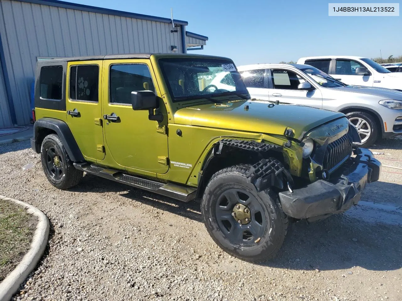 2010 Jeep Wrangler Unlimited Sport VIN: 1J4BB3H13AL213522 Lot: 43753494