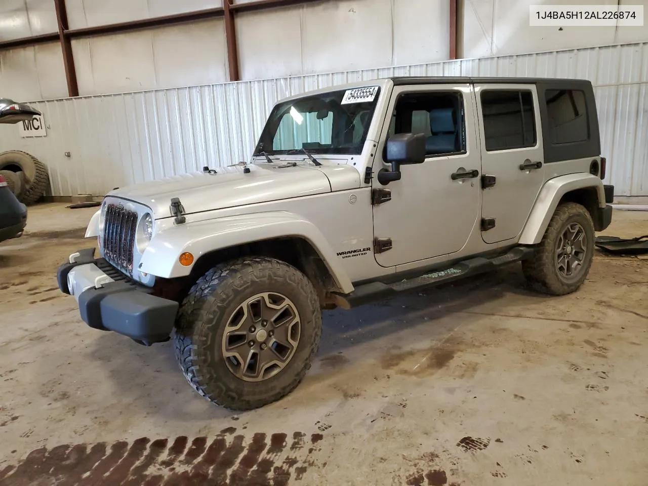 2010 Jeep Wrangler Unlimited Sahara VIN: 1J4BA5H12AL226874 Lot: 54335554