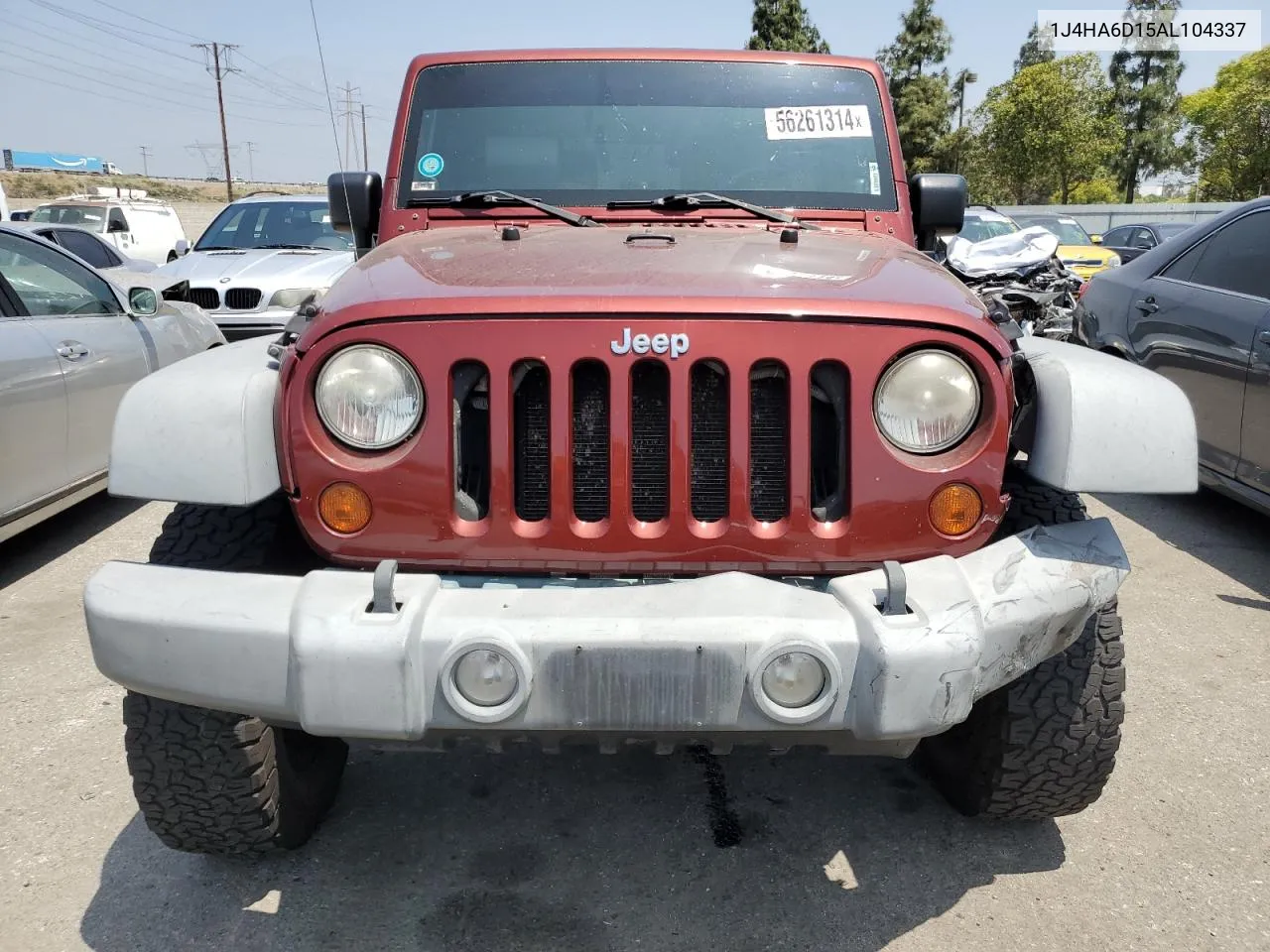 2010 Jeep Wrangler Rubicon VIN: 1J4HA6D15AL104337 Lot: 56261314