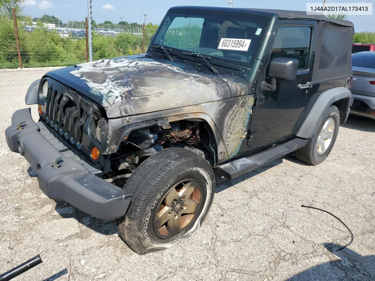 2010 Jeep Wrangler Sport VIN: 1J4AA2D17AL173413 Lot: 60315994