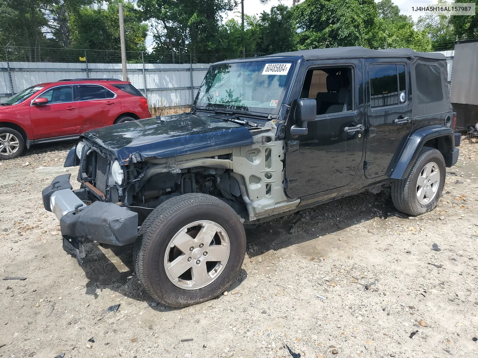 2010 Jeep Wrangler Unlimited Sahara VIN: 1J4HA5H16AL157987 Lot: 60485884