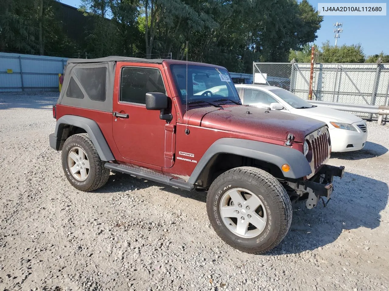 1J4AA2D10AL112680 2010 Jeep Wrangler Sport