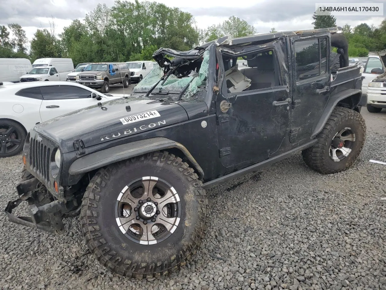 2010 Jeep Wrangler Unlimited Rubicon VIN: 1J4BA6H16AL170430 Lot: 60973214