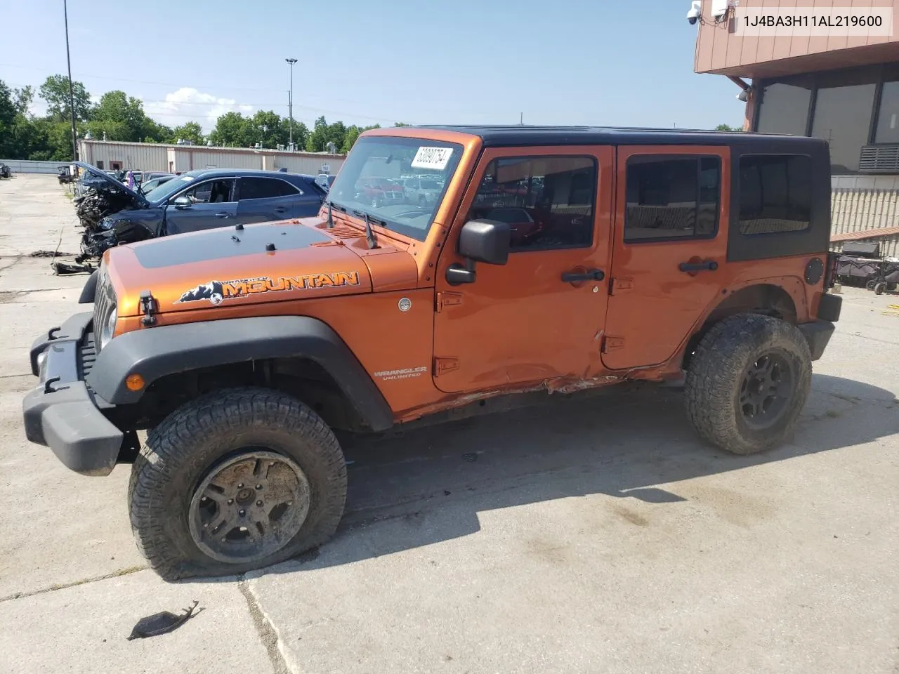 2010 Jeep Wrangler Unlimited Sport VIN: 1J4BA3H11AL219600 Lot: 63090754