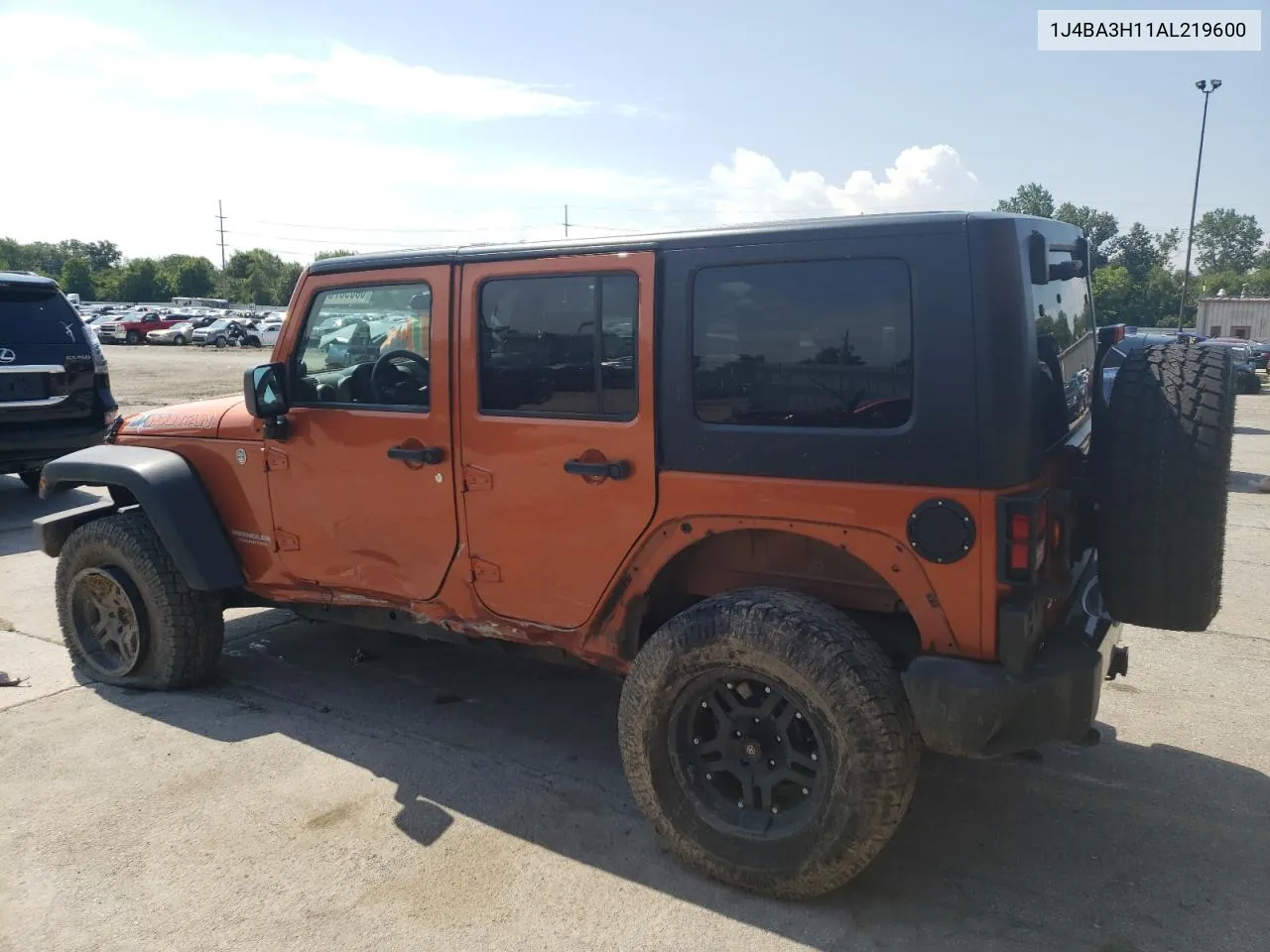 2010 Jeep Wrangler Unlimited Sport VIN: 1J4BA3H11AL219600 Lot: 63090754