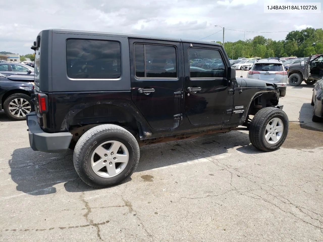 2010 Jeep Wrangler Unlimited Sport VIN: 1J4BA3H18AL102726 Lot: 64066564