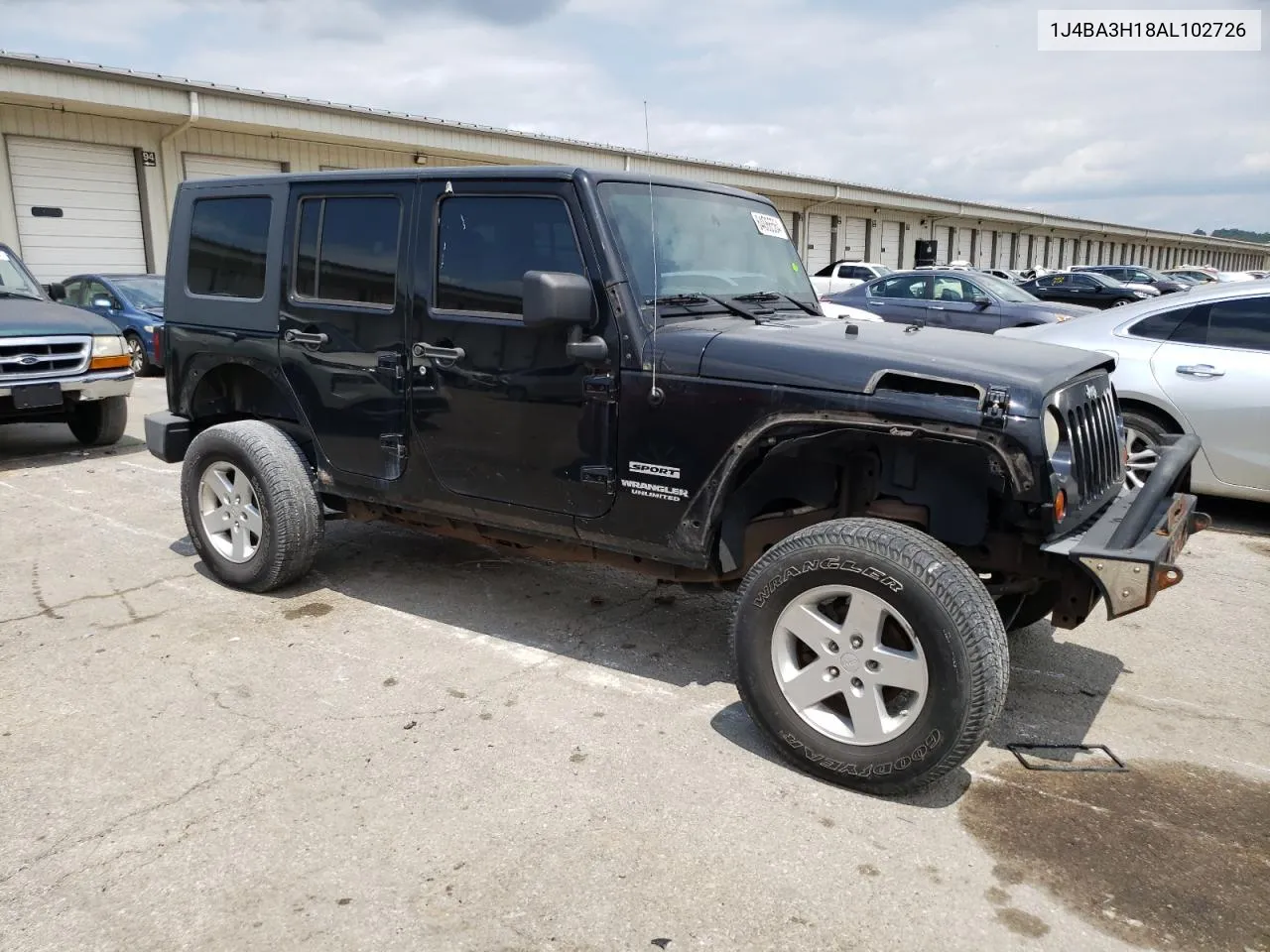 2010 Jeep Wrangler Unlimited Sport VIN: 1J4BA3H18AL102726 Lot: 64066564