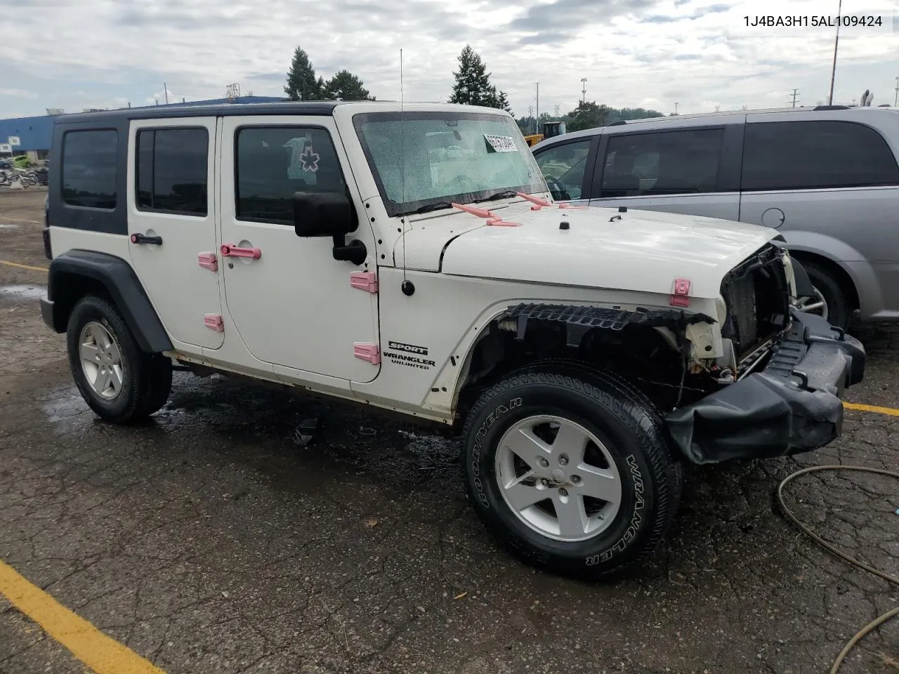 2010 Jeep Wrangler Unlimited Sport VIN: 1J4BA3H15AL109424 Lot: 66757304