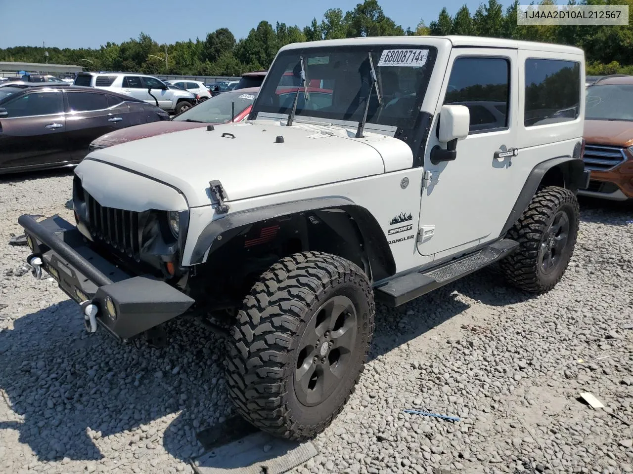 2010 Jeep Wrangler Sport VIN: 1J4AA2D10AL212567 Lot: 68008714