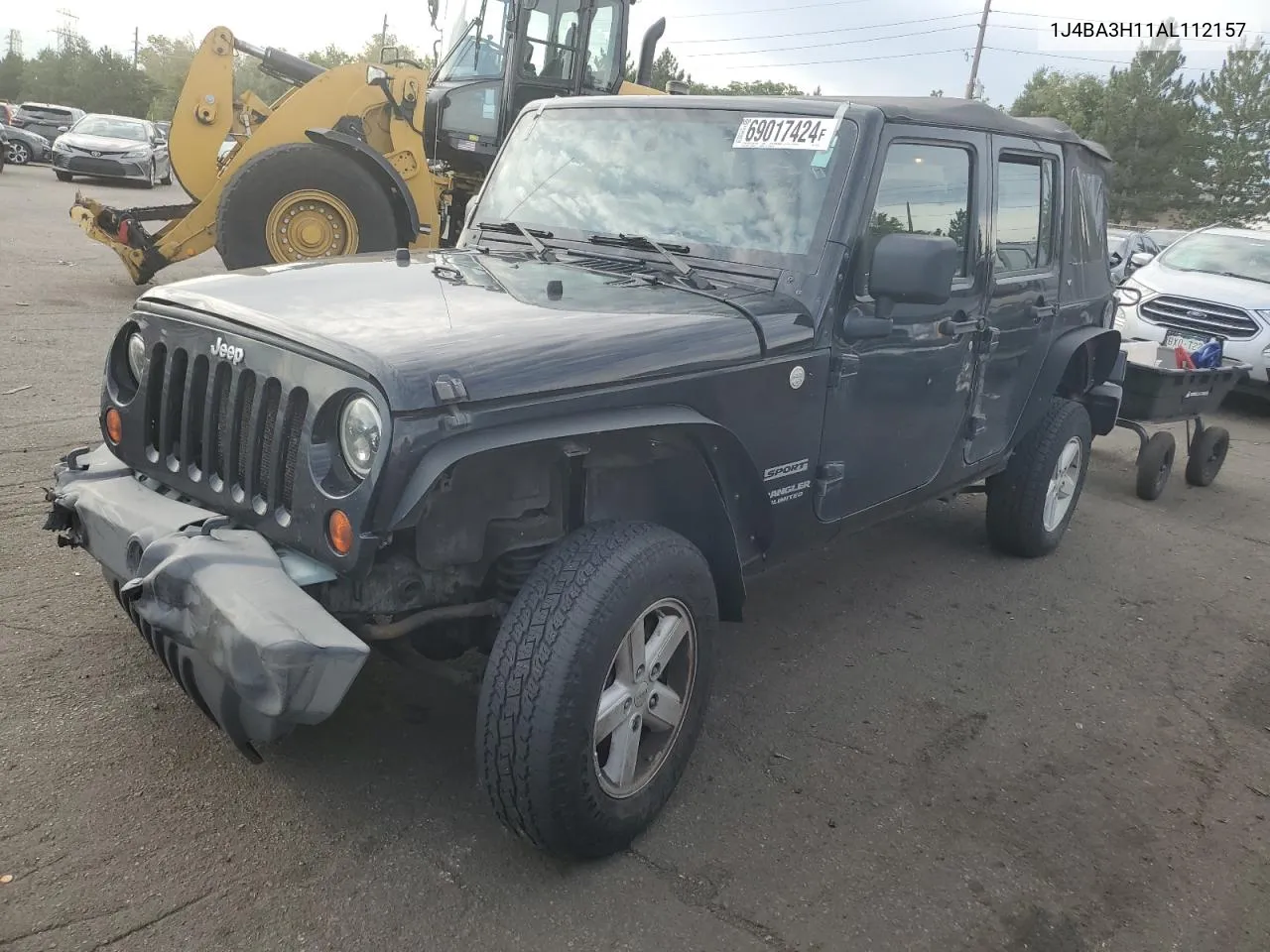 2010 Jeep Wrangler Unlimited Sport VIN: 1J4BA3H11AL112157 Lot: 69017424