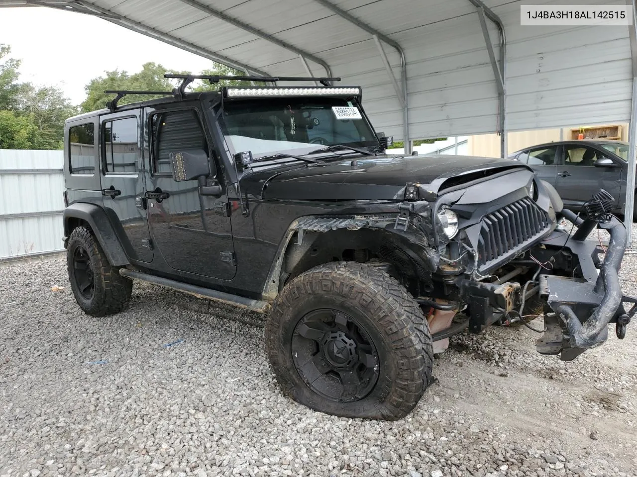 2010 Jeep Wrangler Unlimited Sport VIN: 1J4BA3H18AL142515 Lot: 69865734