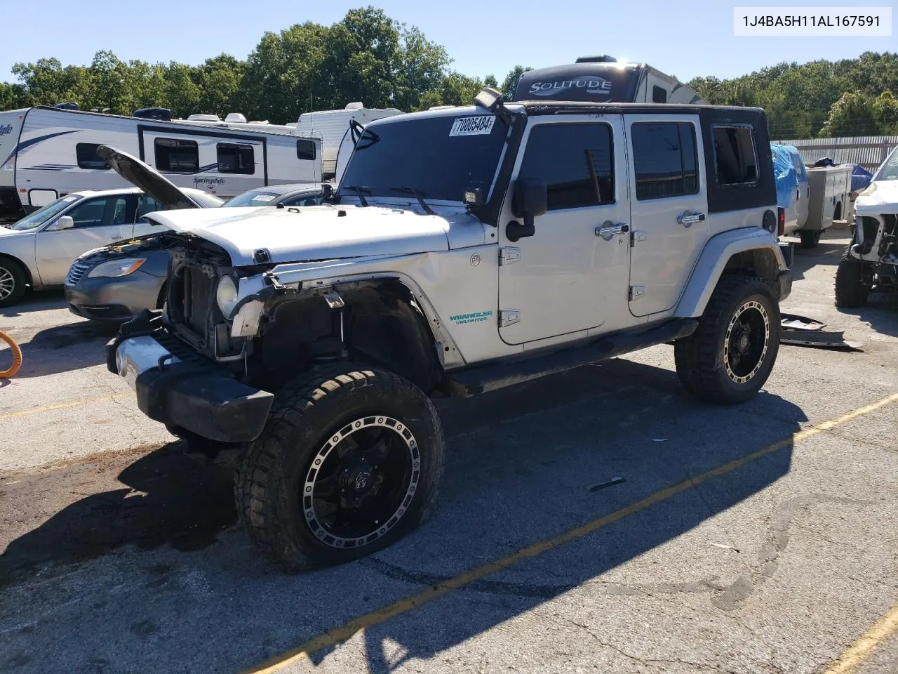 2010 Jeep Wrangler Unlimited Sahara VIN: 1J4BA5H11AL167591 Lot: 70005484