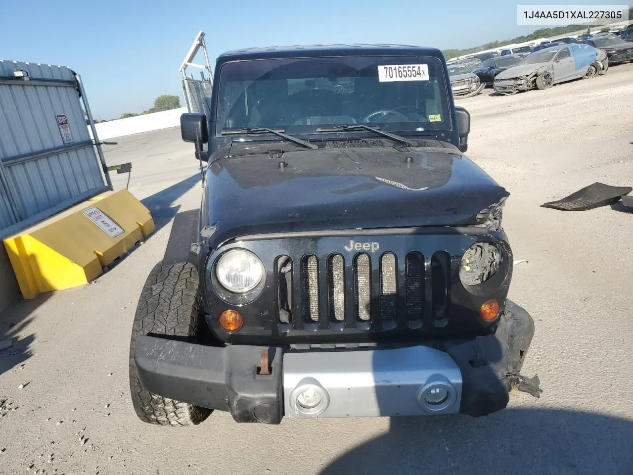 2010 Jeep Wrangler Sahara VIN: 1J4AA5D1XAL227305 Lot: 70165554