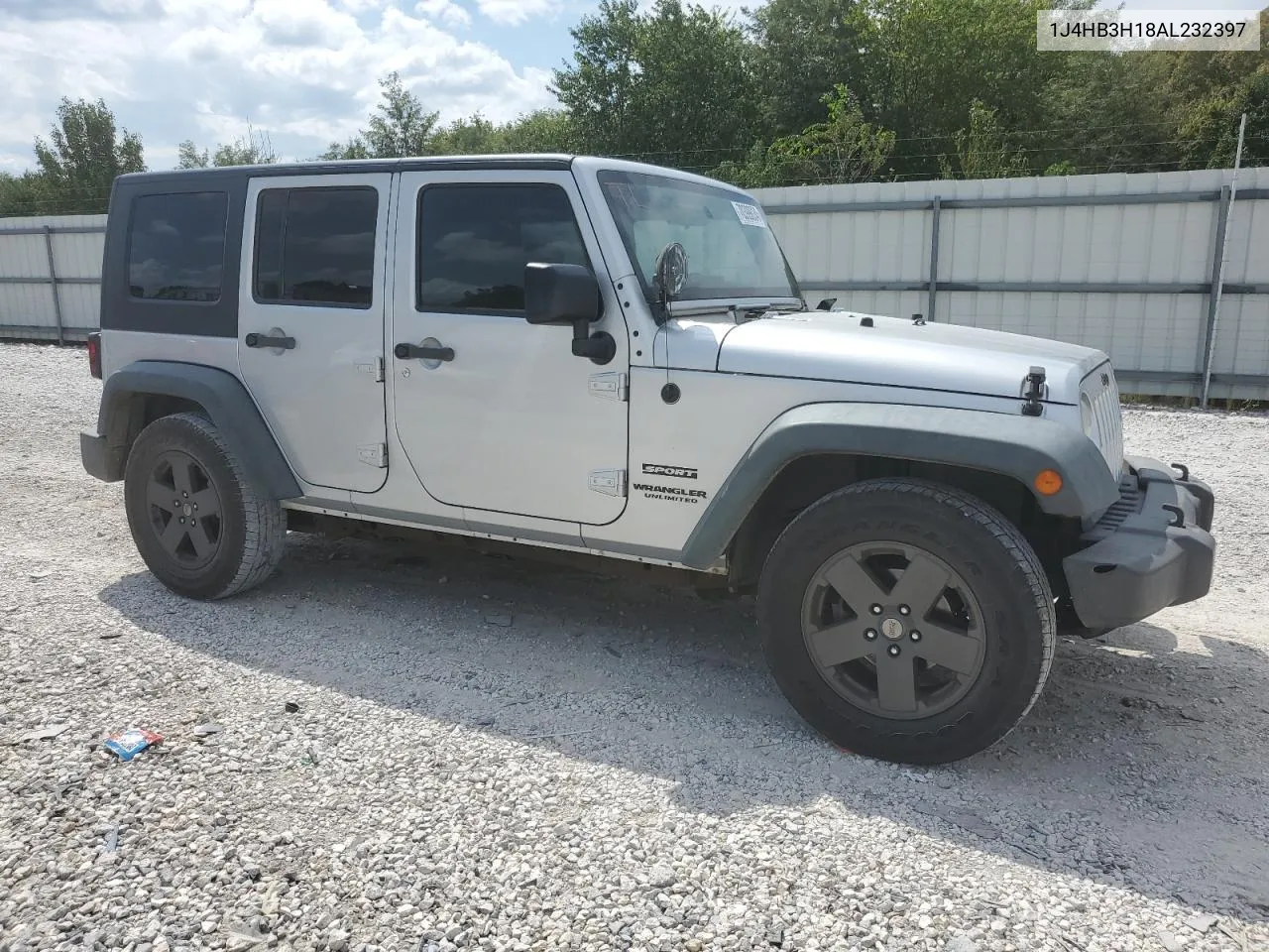 2010 Jeep Wrangler Unlimited Sport VIN: 1J4HB3H18AL232397 Lot: 70399834