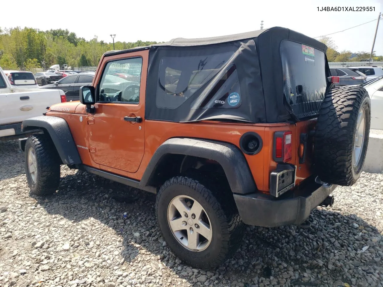 2010 Jeep Wrangler Rubicon VIN: 1J4BA6D1XAL229551 Lot: 70535964