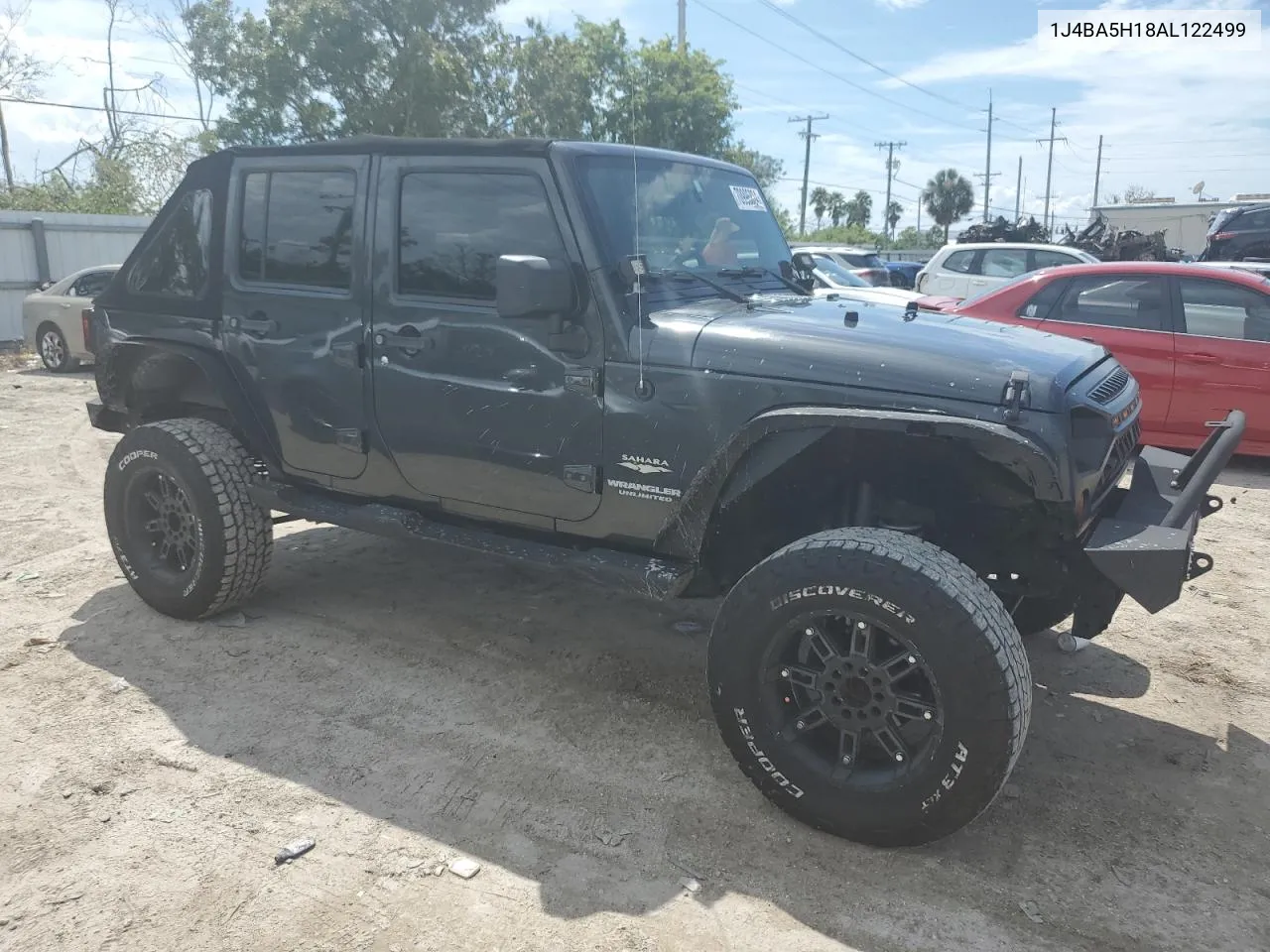 2010 Jeep Wrangler Unlimited Sahara VIN: 1J4BA5H18AL122499 Lot: 70996824