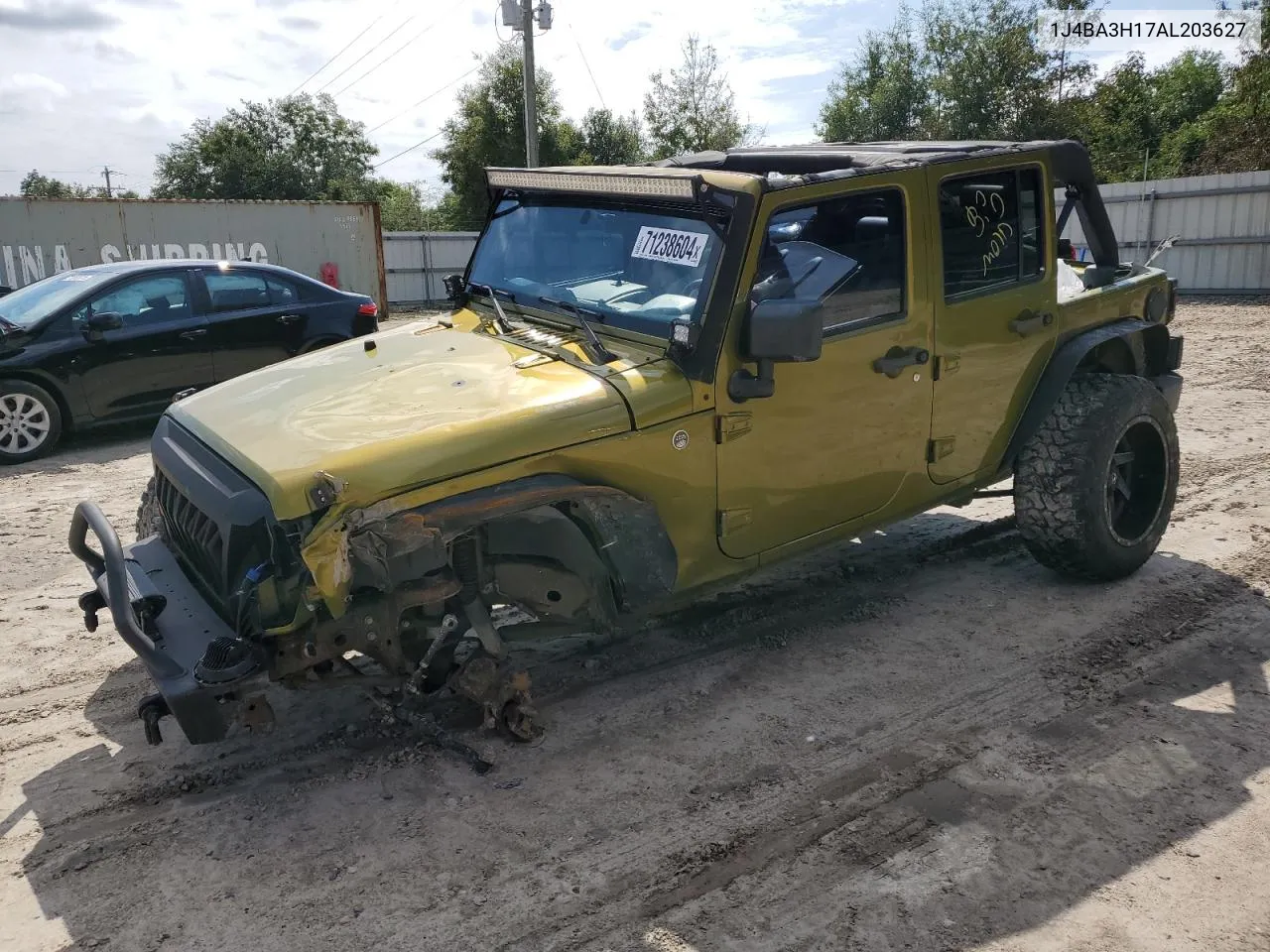 2010 Jeep Wrangler Unlimited Sport VIN: 1J4BA3H17AL203627 Lot: 71238604