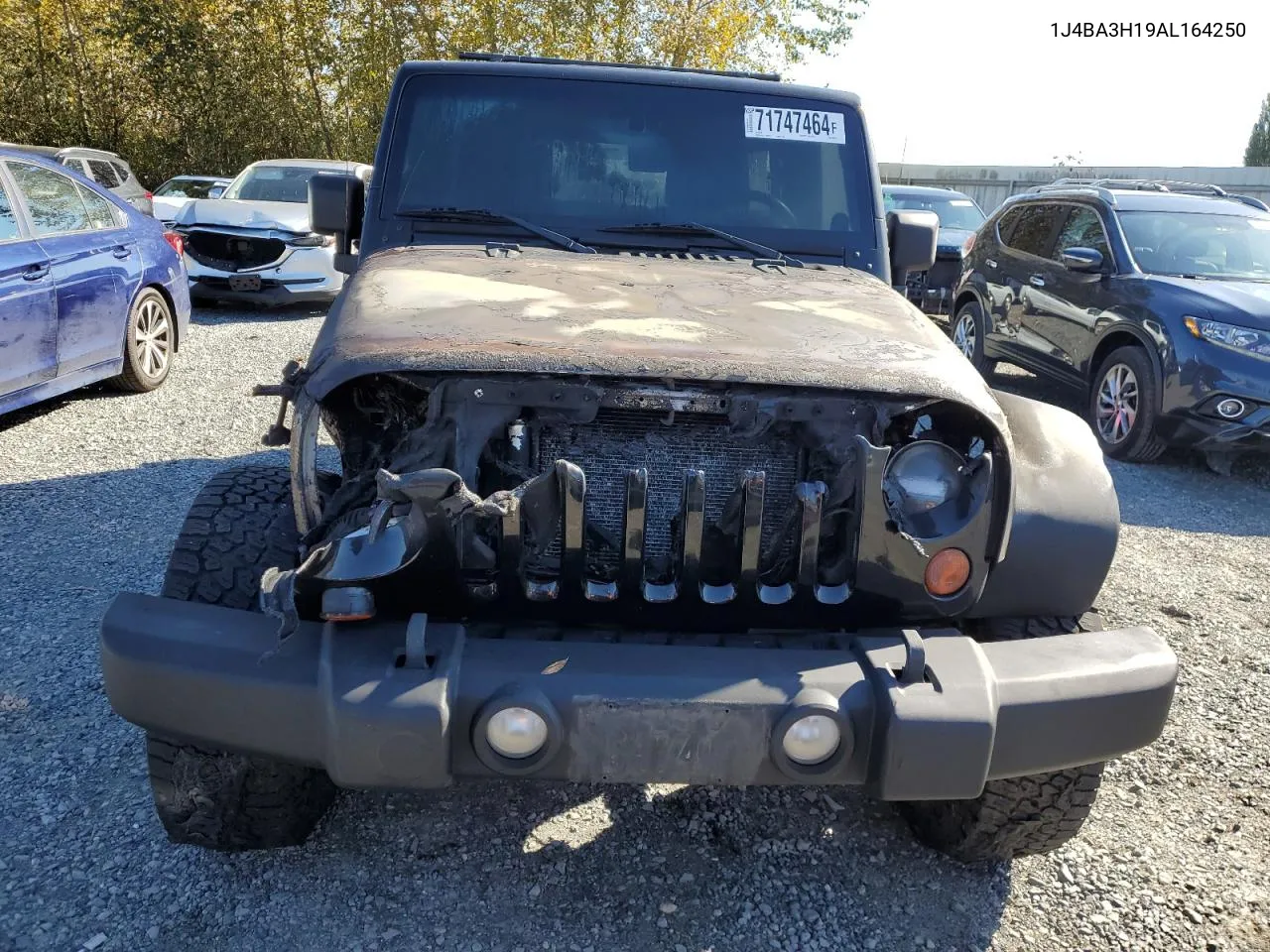 2010 Jeep Wrangler Unlimited Sport VIN: 1J4BA3H19AL164250 Lot: 71747464