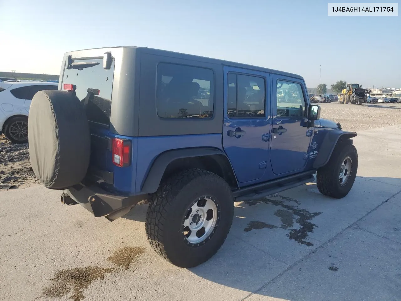 2010 Jeep Wrangler Unlimited Rubicon VIN: 1J4BA6H14AL171754 Lot: 71772414