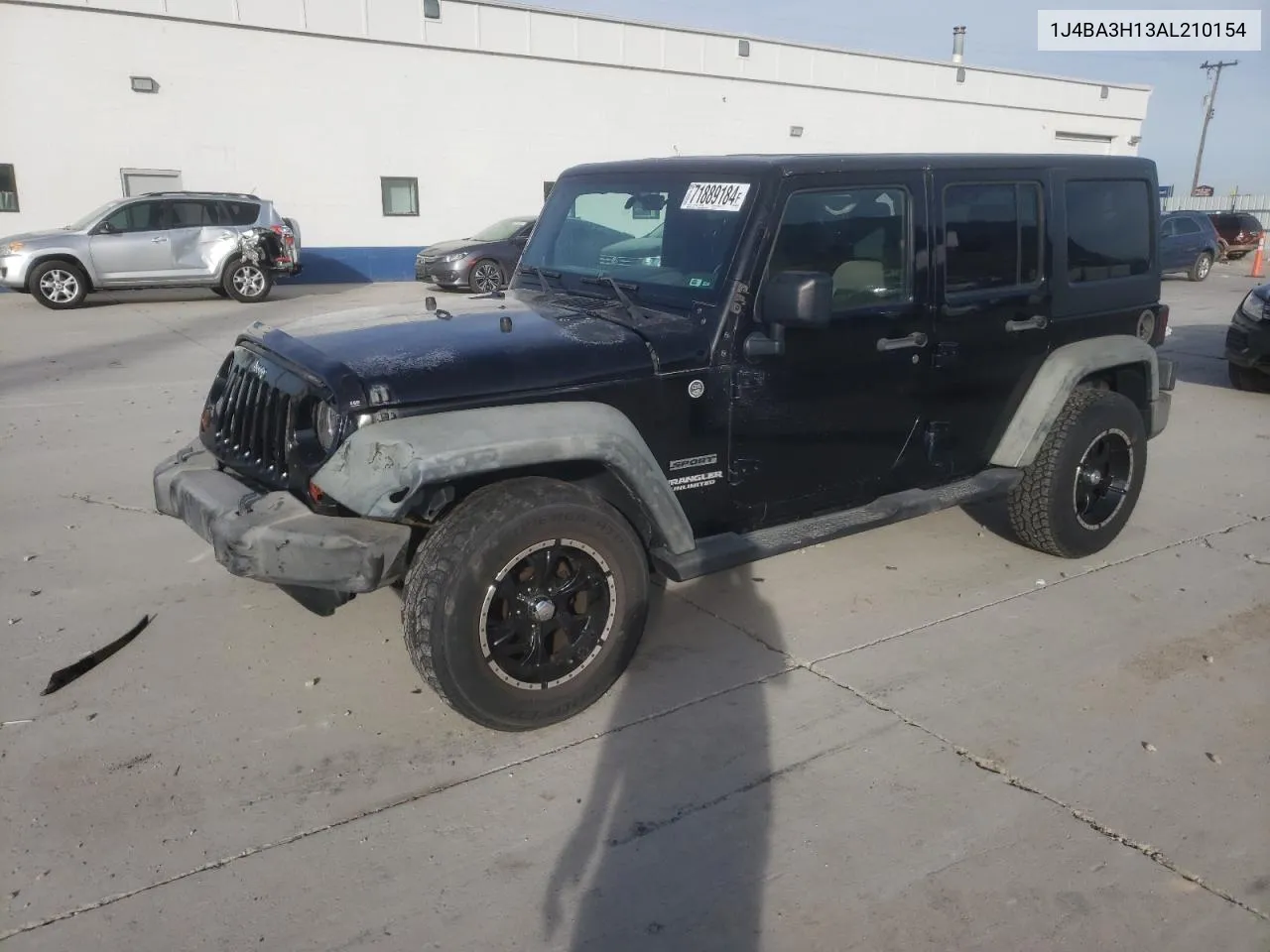 2010 Jeep Wrangler Unlimited Sport VIN: 1J4BA3H13AL210154 Lot: 71889184