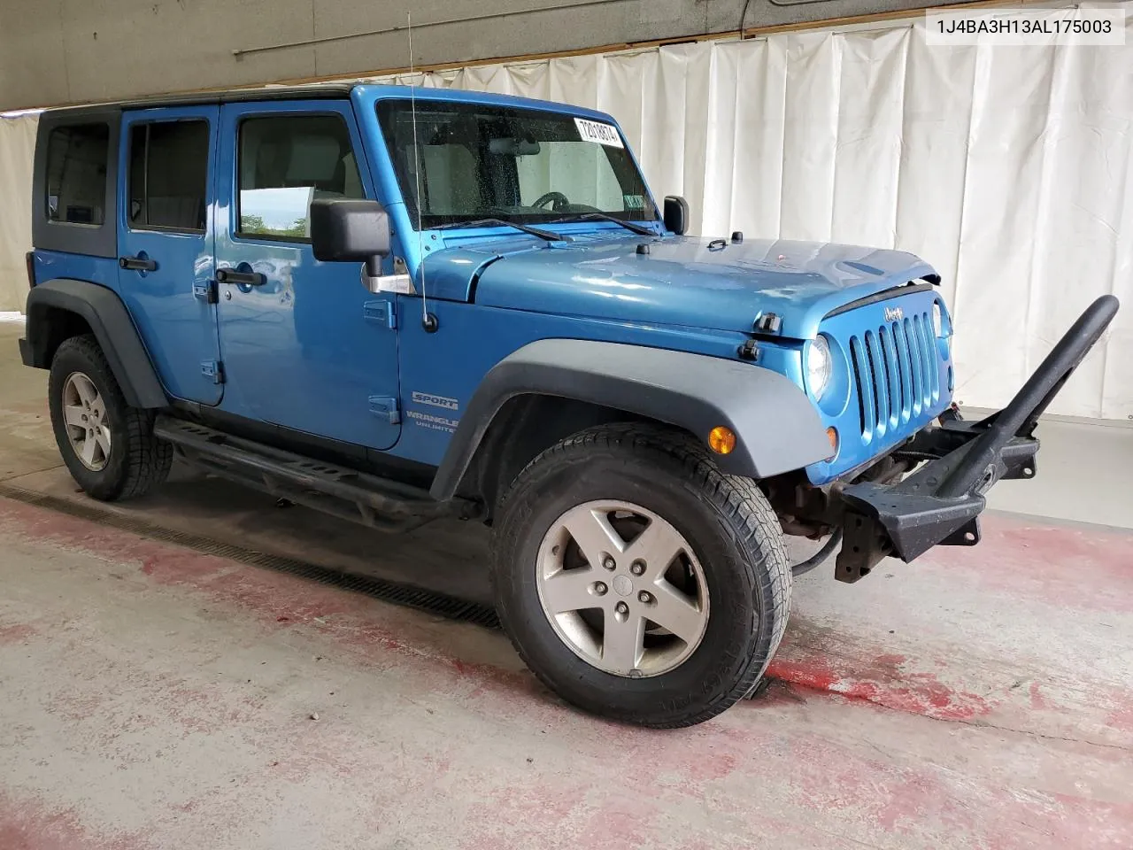 2010 Jeep Wrangler Unlimited Sport VIN: 1J4BA3H13AL175003 Lot: 72018874