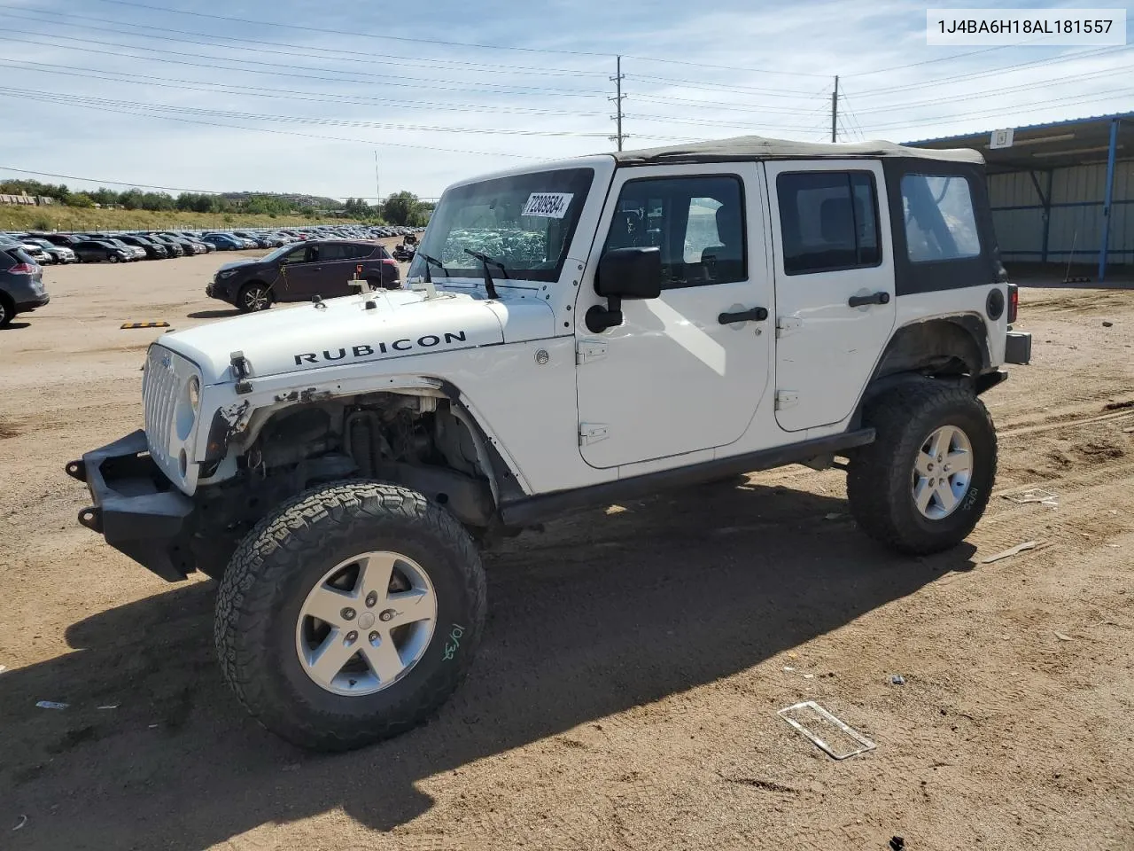 2010 Jeep Wrangler Unlimited Rubicon VIN: 1J4BA6H18AL181557 Lot: 72309584