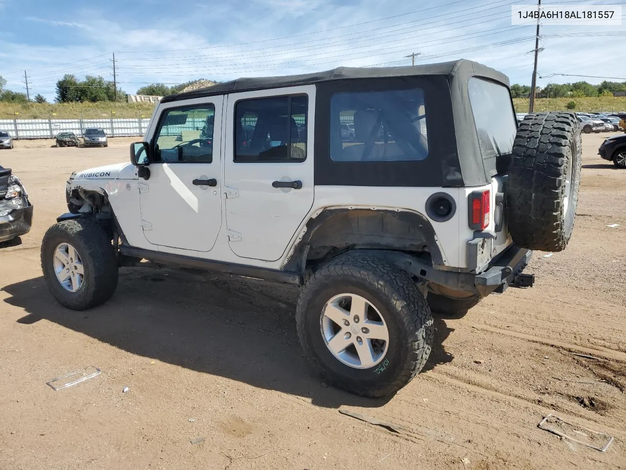 2010 Jeep Wrangler Unlimited Rubicon VIN: 1J4BA6H18AL181557 Lot: 72309584