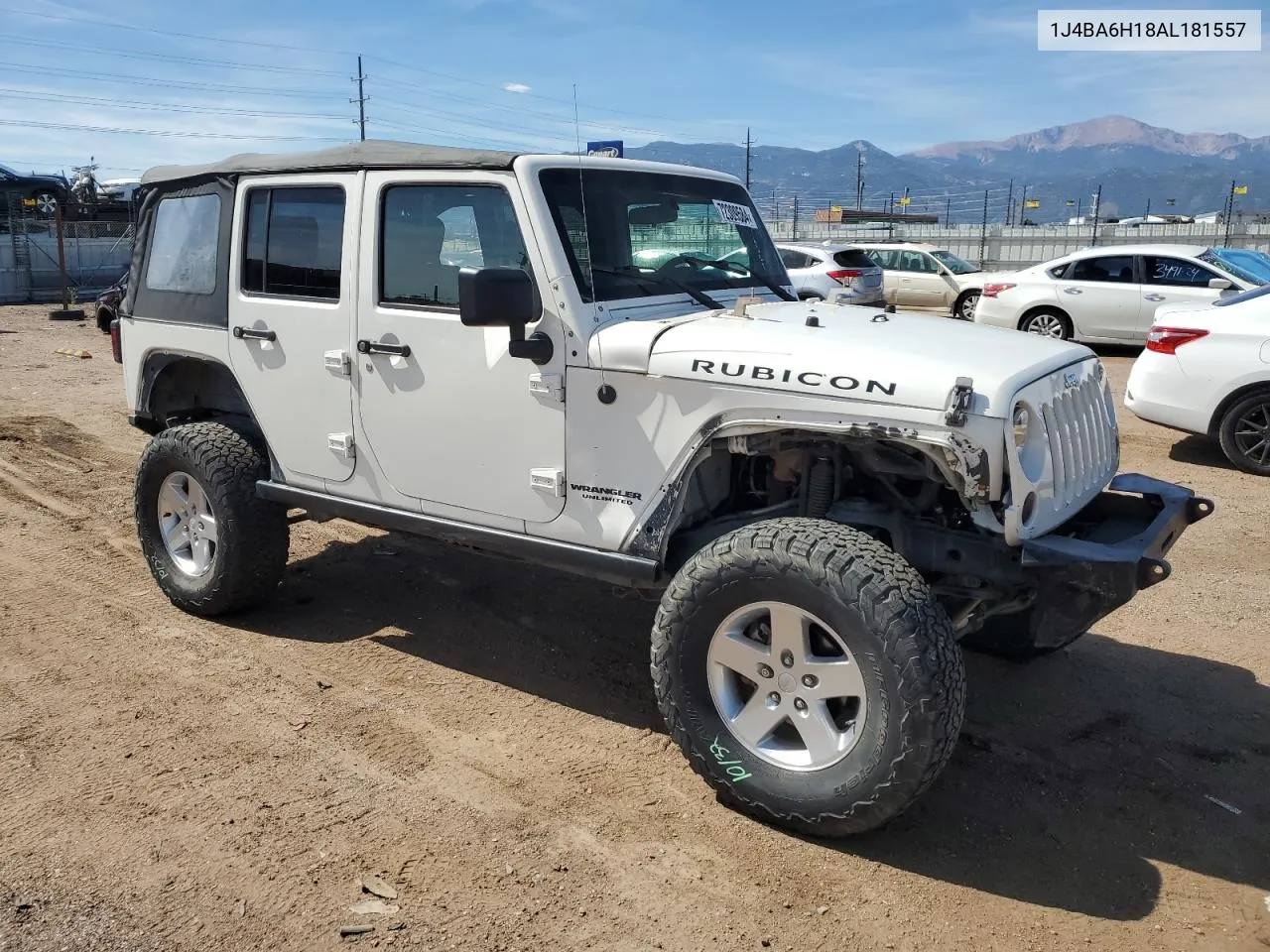 2010 Jeep Wrangler Unlimited Rubicon VIN: 1J4BA6H18AL181557 Lot: 72309584