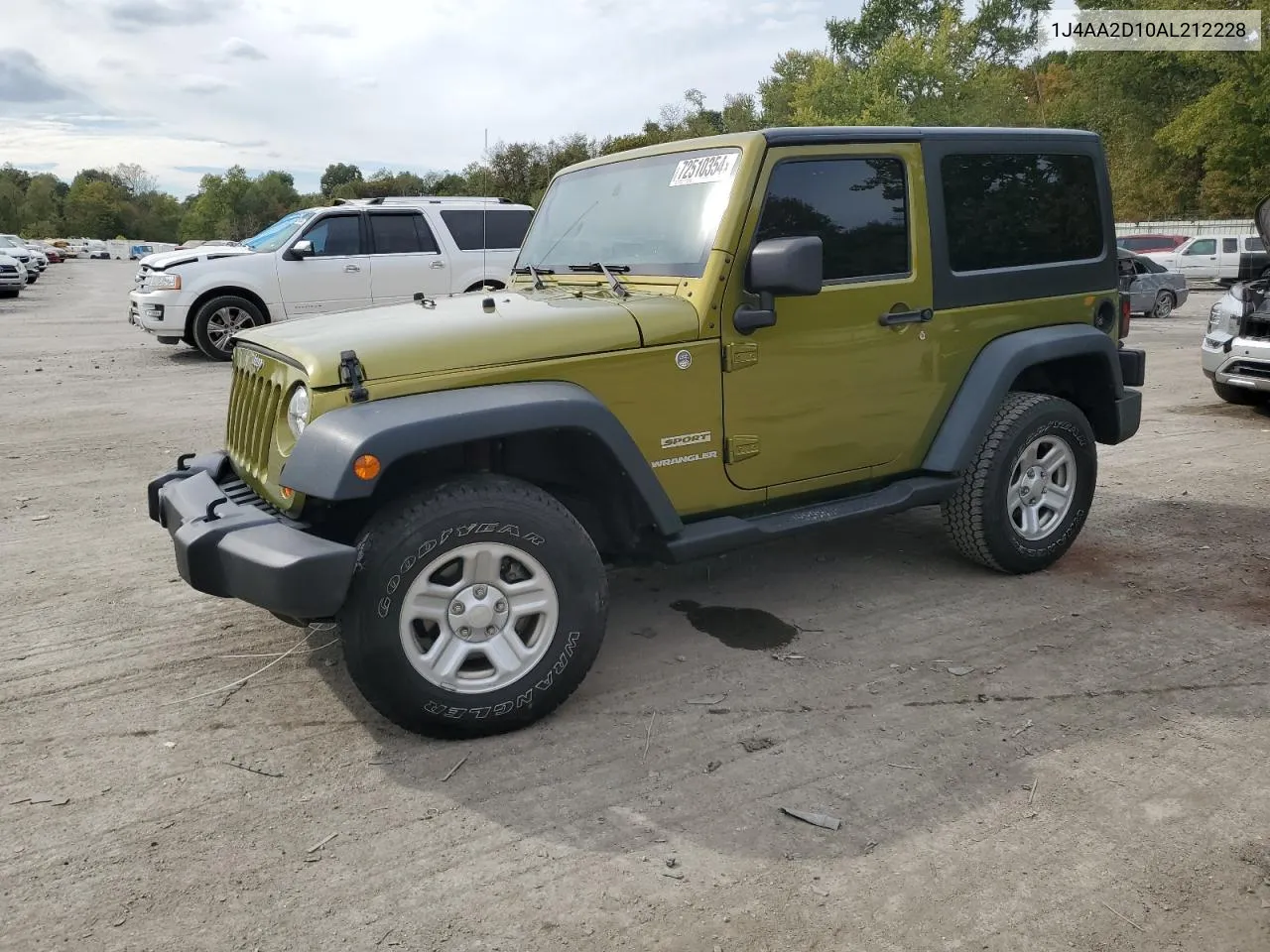 2010 Jeep Wrangler Sport VIN: 1J4AA2D10AL212228 Lot: 72510354