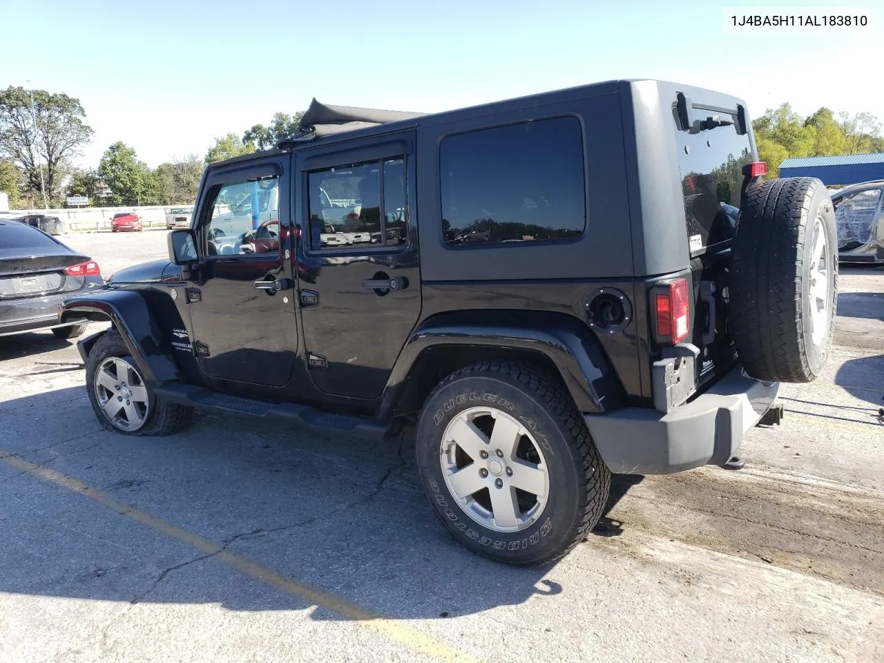 2010 Jeep Wrangler Unlimited Sahara VIN: 1J4BA5H11AL183810 Lot: 72904984