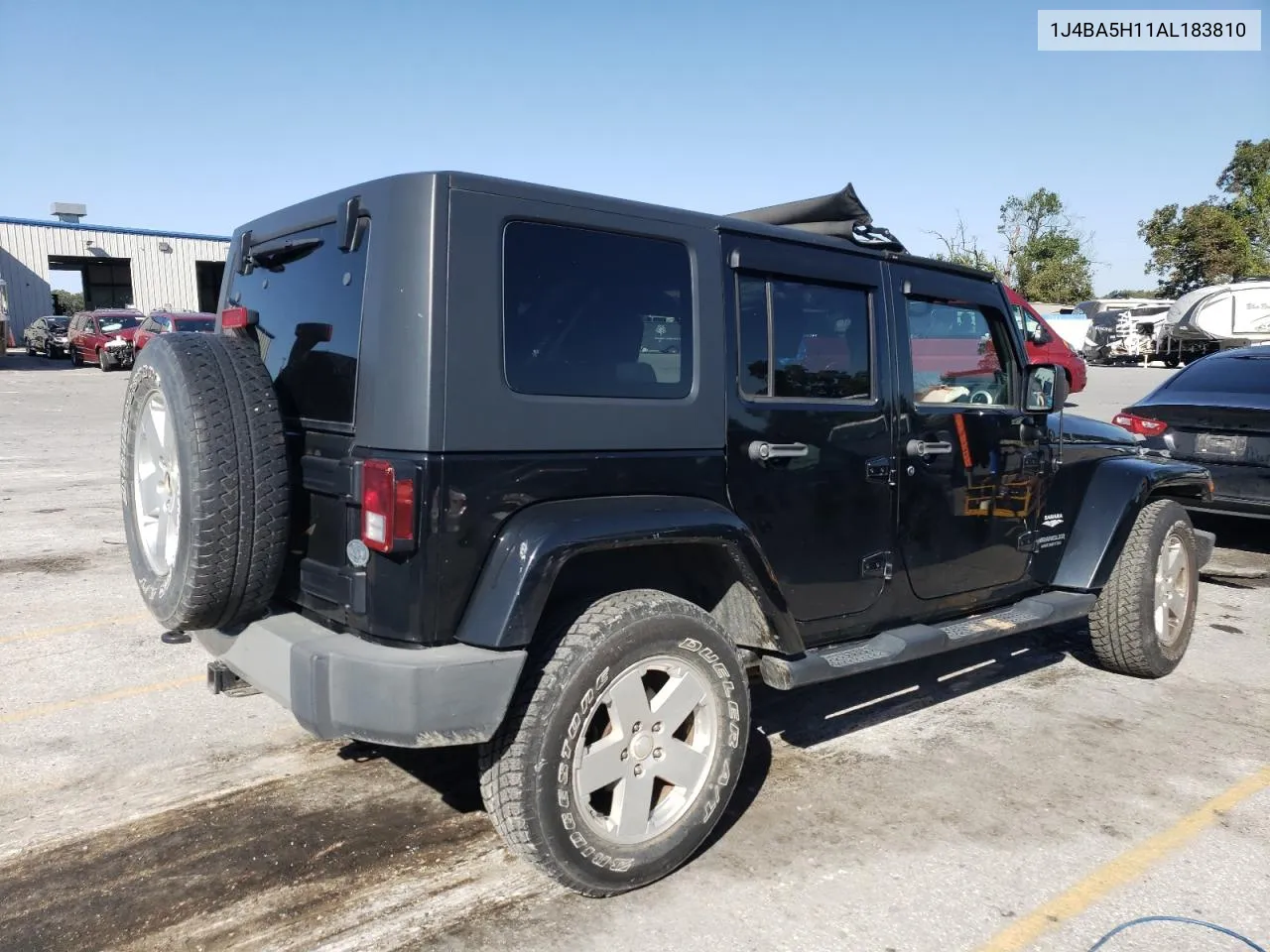 2010 Jeep Wrangler Unlimited Sahara VIN: 1J4BA5H11AL183810 Lot: 72904984