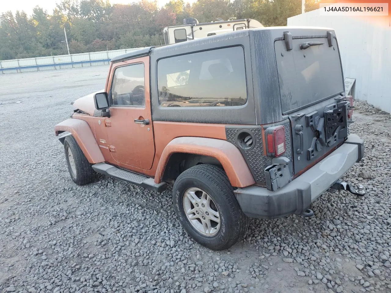 2010 Jeep Wrangler Sahara VIN: 1J4AA5D16AL196621 Lot: 73759004