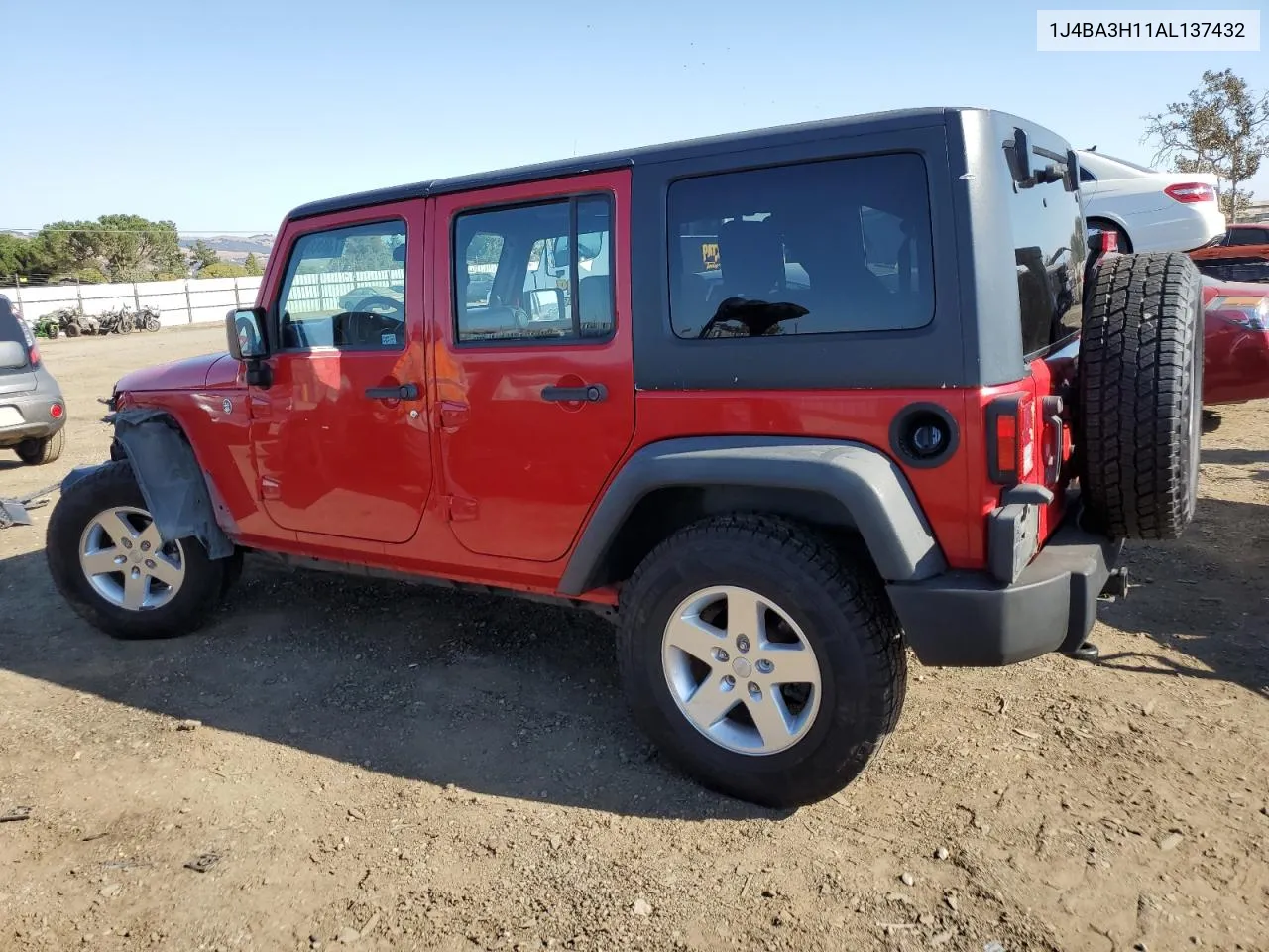 2010 Jeep Wrangler Unlimited Sport VIN: 1J4BA3H11AL137432 Lot: 73853474