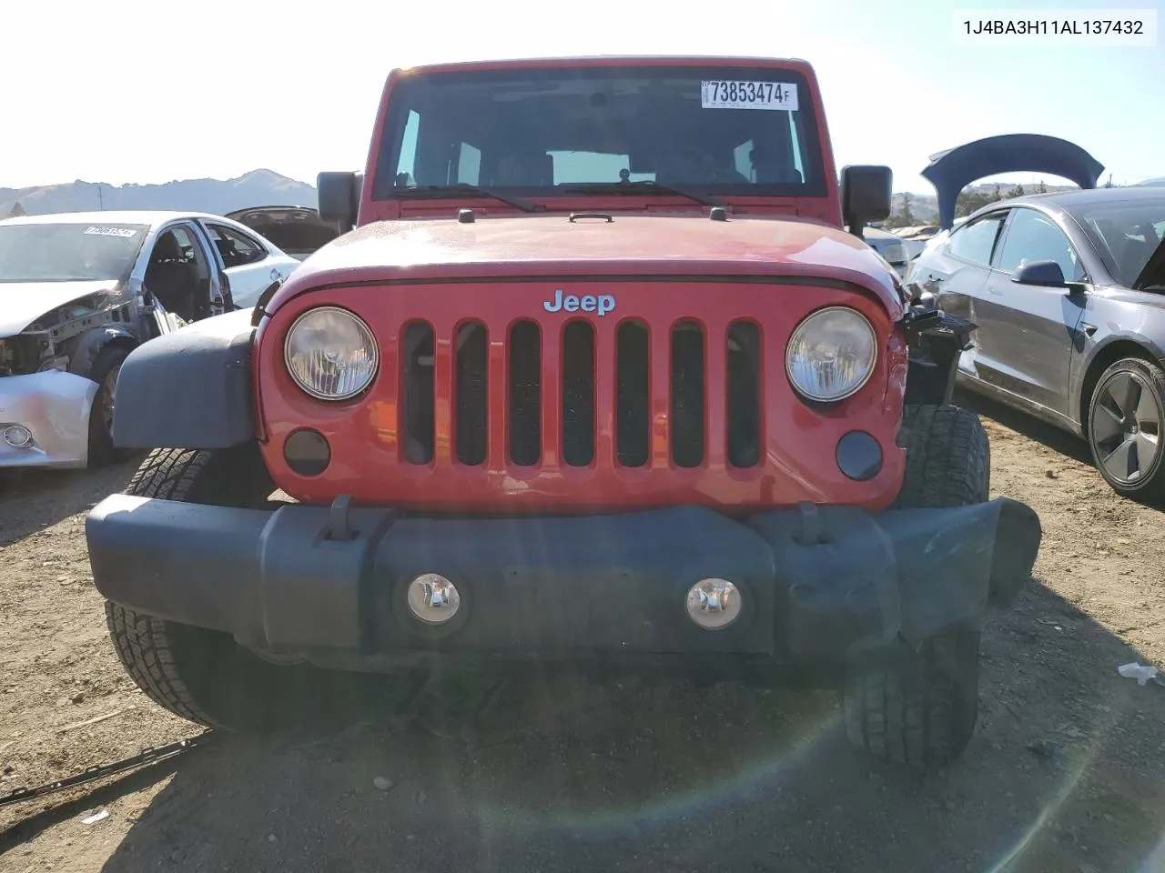 2010 Jeep Wrangler Unlimited Sport VIN: 1J4BA3H11AL137432 Lot: 73853474