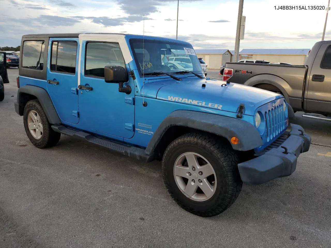 2010 Jeep Wrangler Unlimited Sport VIN: 1J4BB3H15AL135020 Lot: 73878374